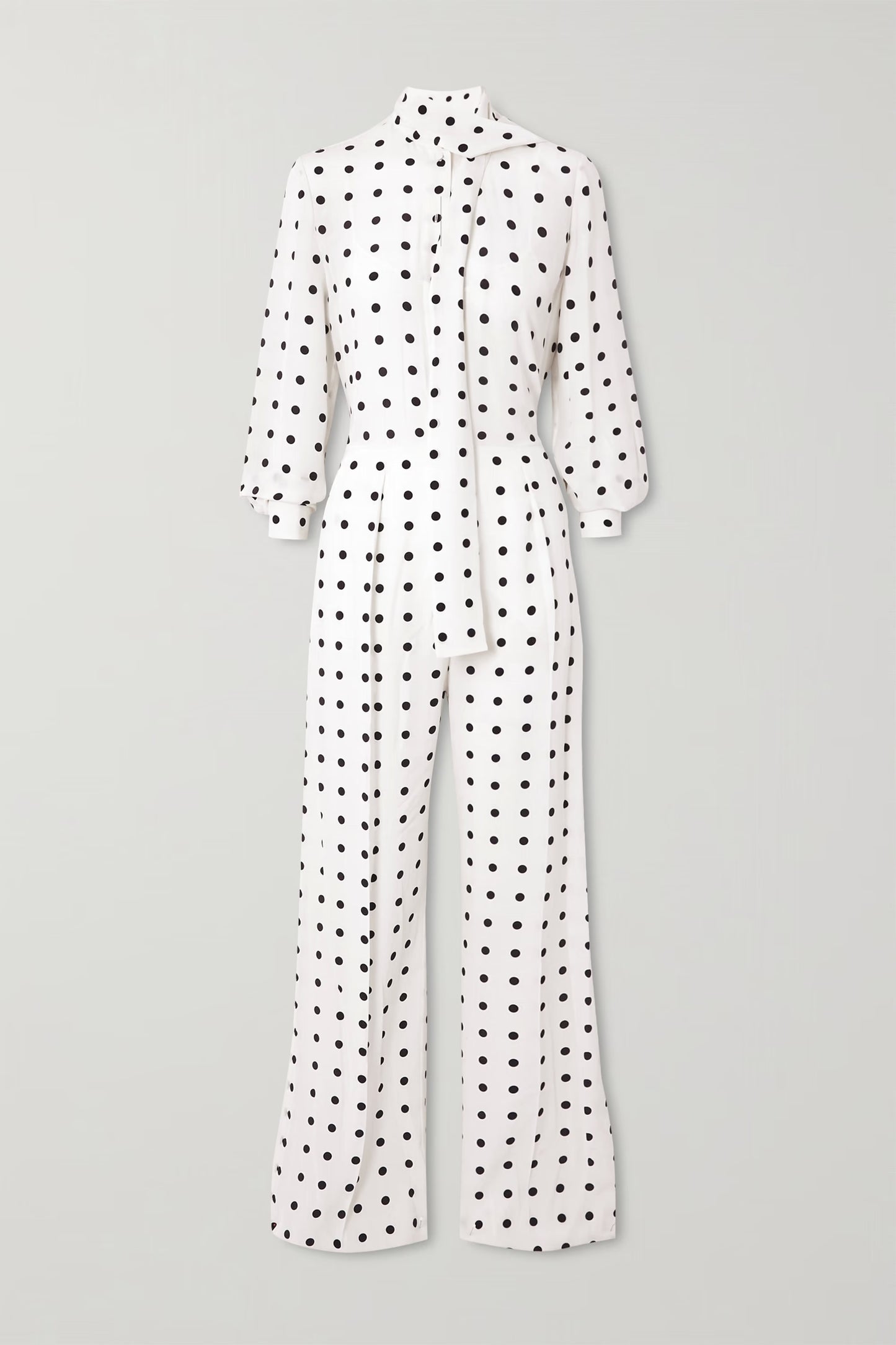 Monochrome Polka Dot Co-ord Set – White & Black
