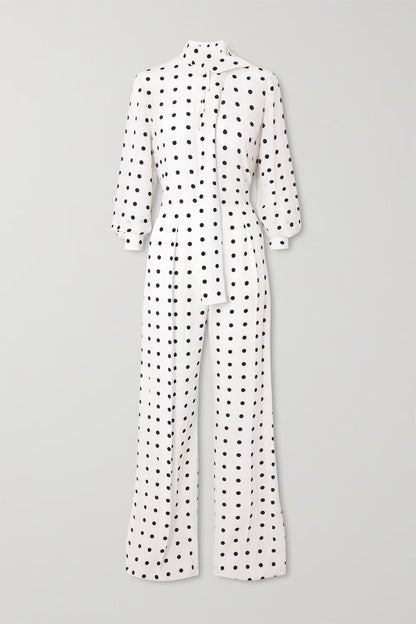 Monochrome Polka Dot Co-ord Set – White & Black