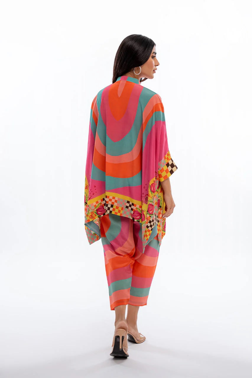Tropicana Muse Abstract Co-ord Set – Multicolor