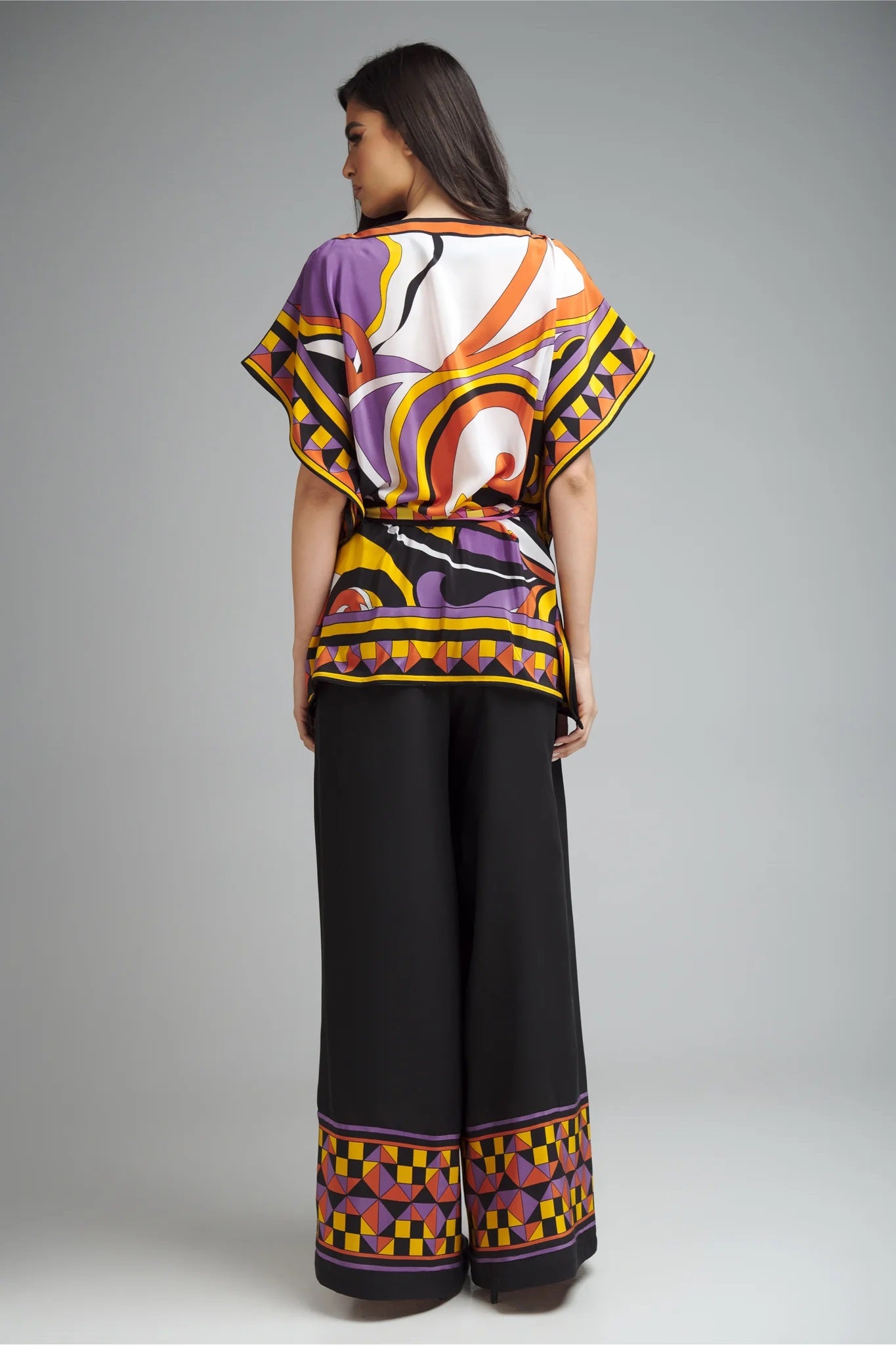 Sunset Mirage Printed Kaftan Co-ord Set