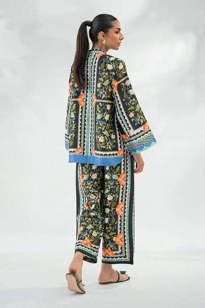 Eden Bloom Printed Co-ord Set – Black | Red | Yellow