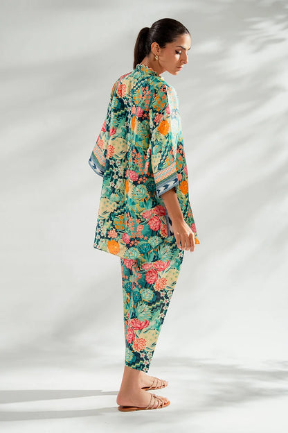 Bloom Essence Floral Co-ord Set – Green & Pink Variants