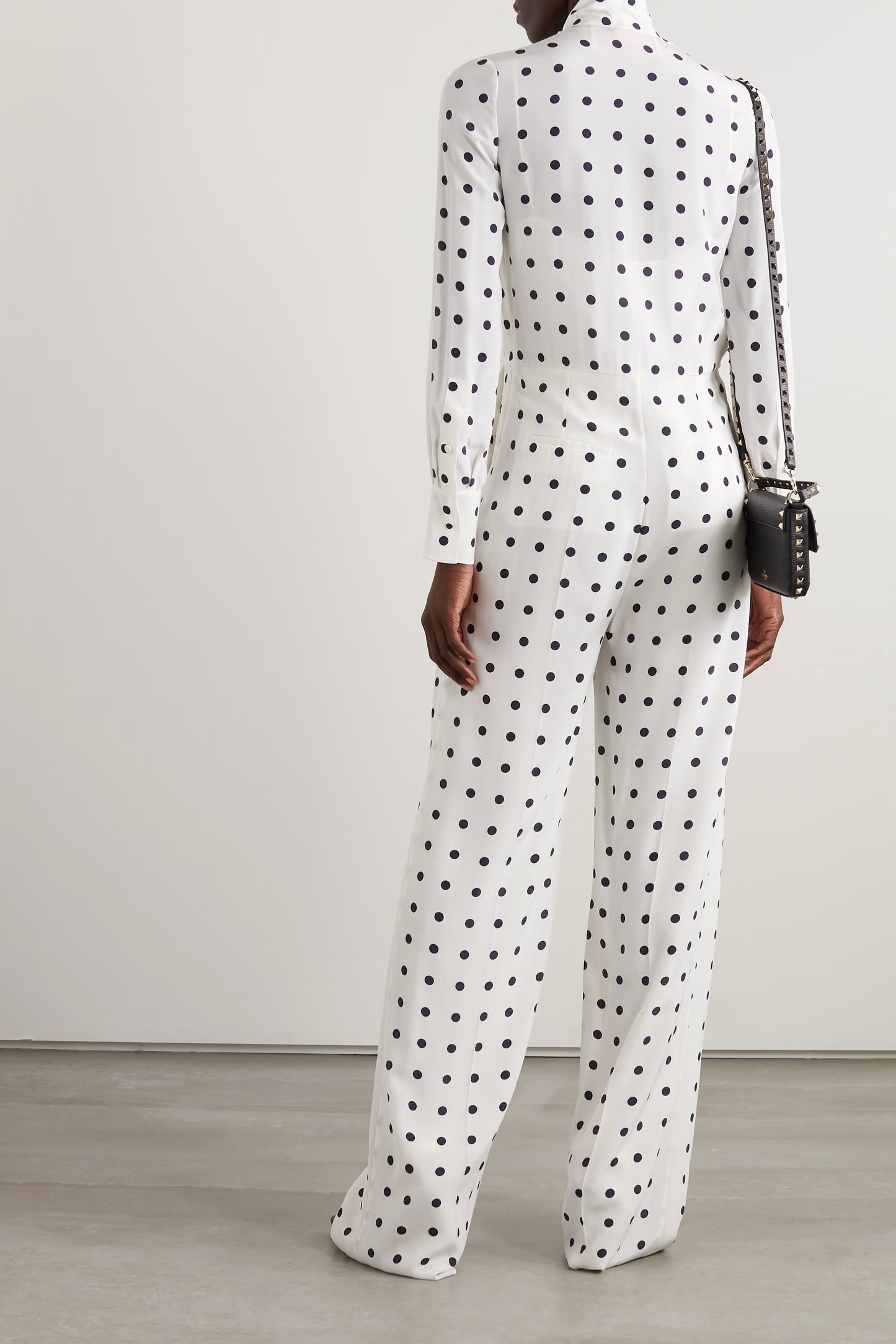 Monochrome Polka Dot Co-ord Set – White & Black
