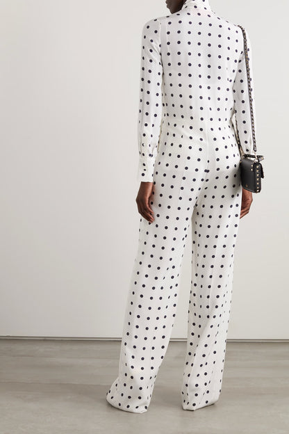 Monochrome Polka Dot Co-ord Set – White & Black