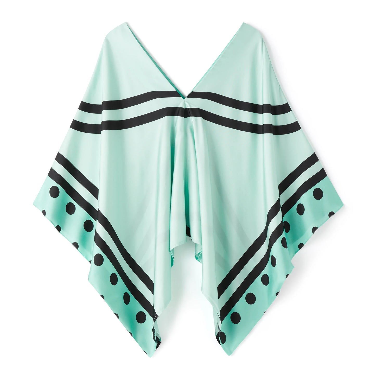 Mint Green Graphic Silk Co-ord Set – Contemporary Luxe