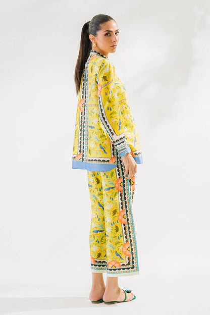 Eden Bloom Printed Co-ord Set – Black | Red | Yellow