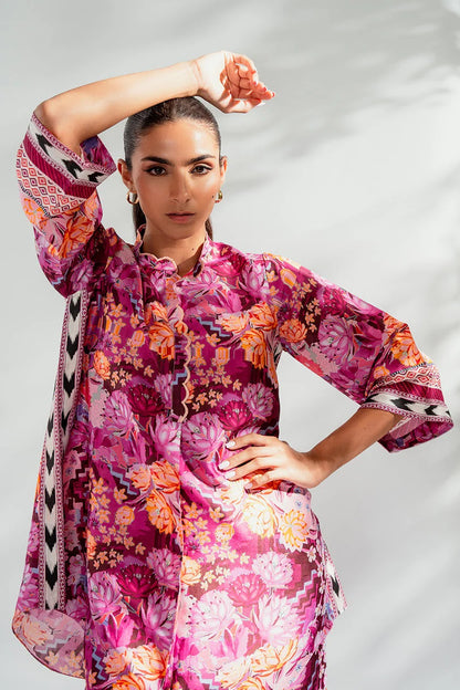 Bloom Essence Floral Co-ord Set – Green & Pink Variants