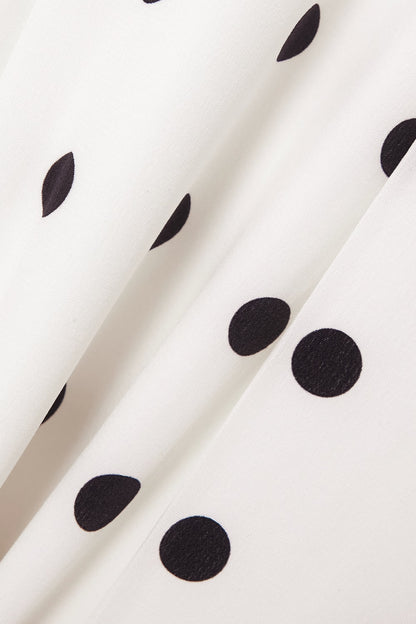 Monochrome Polka Dot Co-ord Set – White & Black