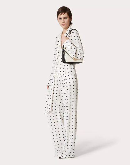 Monochrome Polka Dot Co-ord Set – White & Black