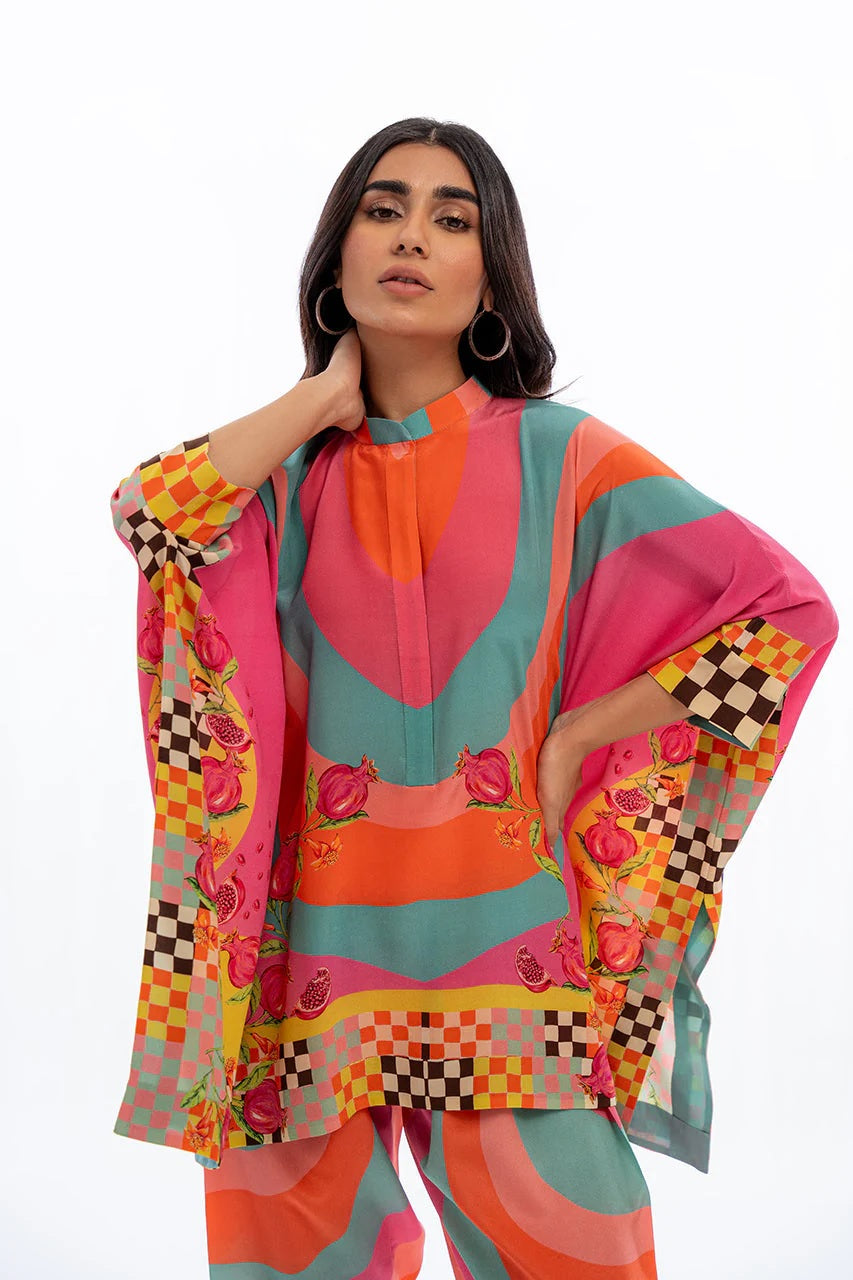 Tropicana Muse Abstract Co-ord Set – Multicolor