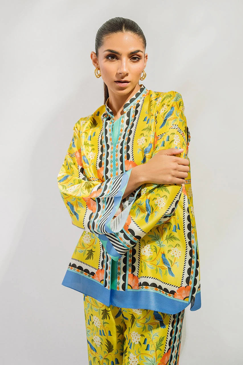 Eden Bloom Printed Co-ord Set – Black | Red | Yellow