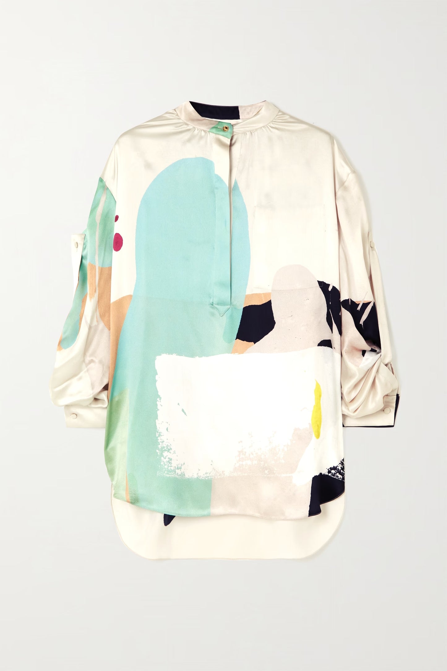 Abstract Art Luxe Satin Co-ord Set – Multi