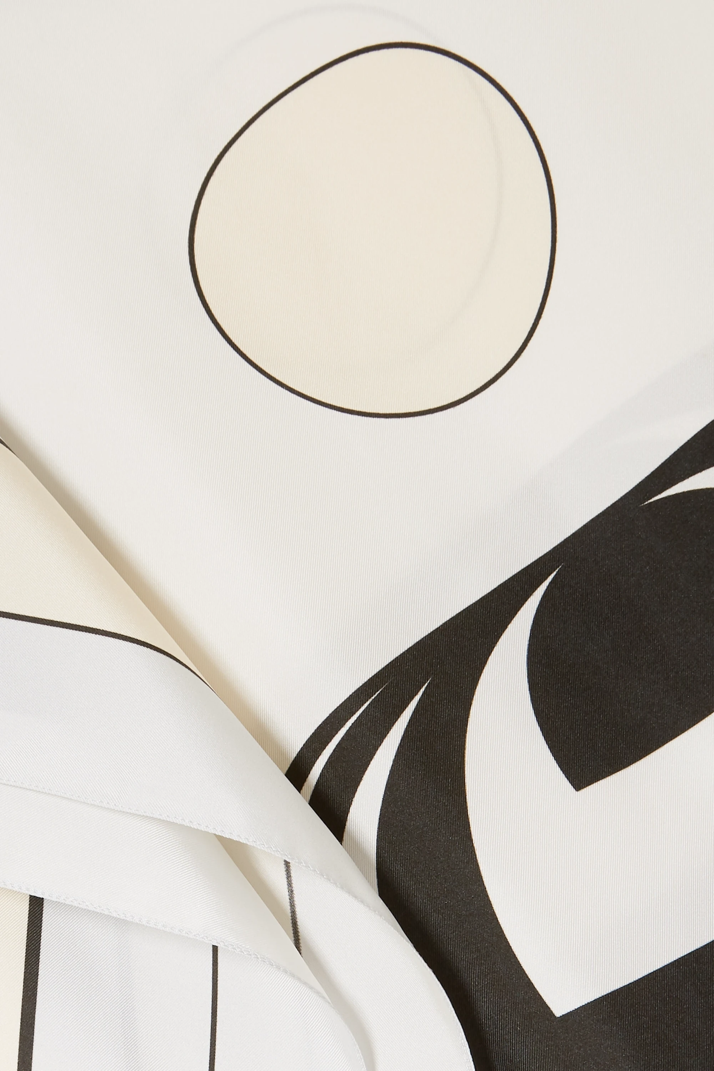 Chic Black & White Geometric Print Kaftan