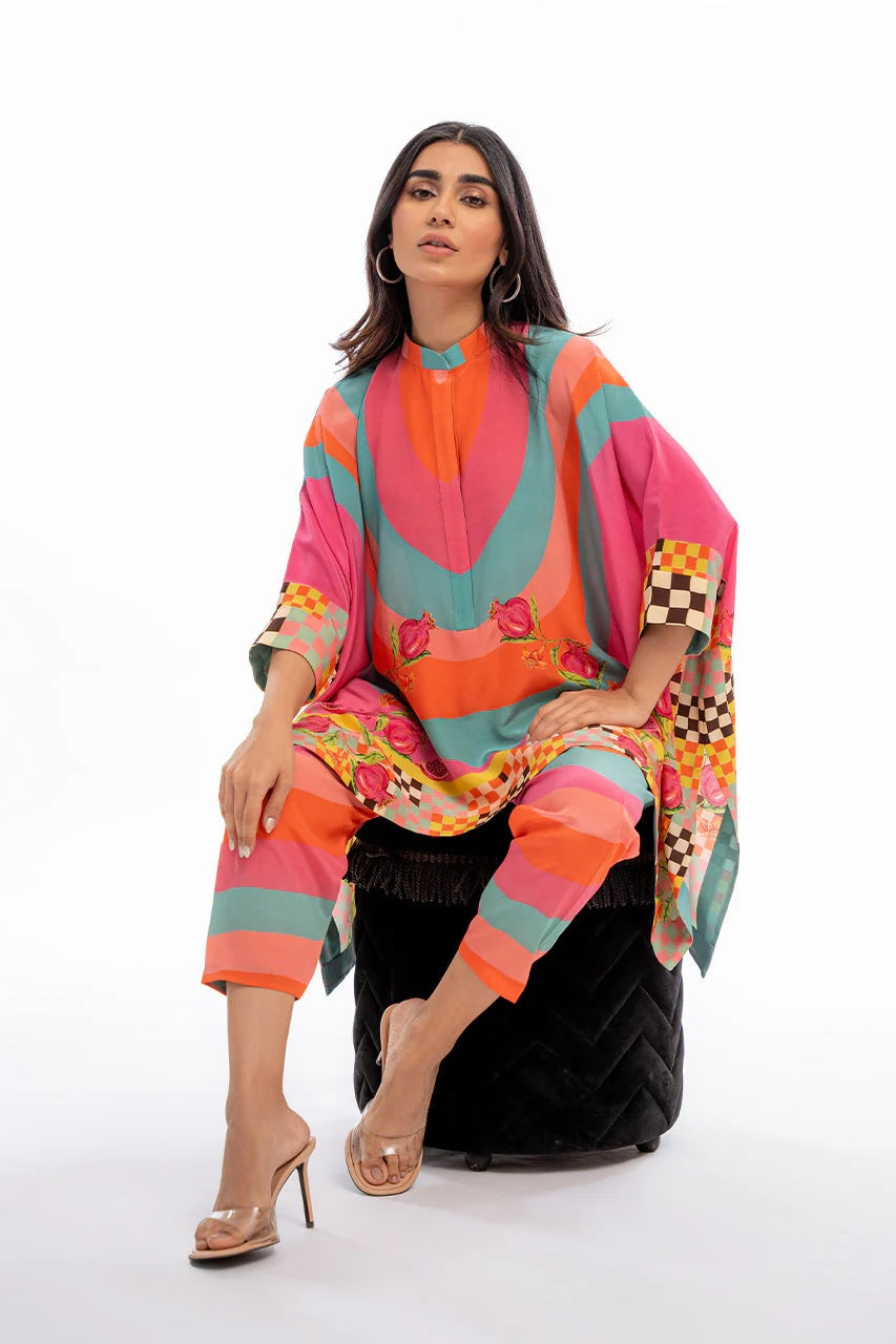 Tropicana Muse Abstract Co-ord Set – Multicolor