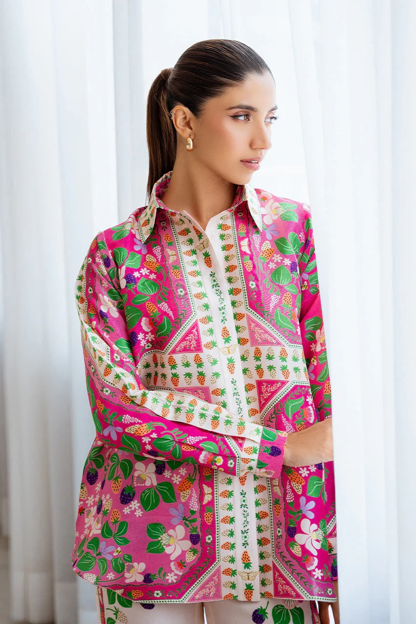 Rosabella Bloom Co-ord Set – Pink &amp; Green Floral