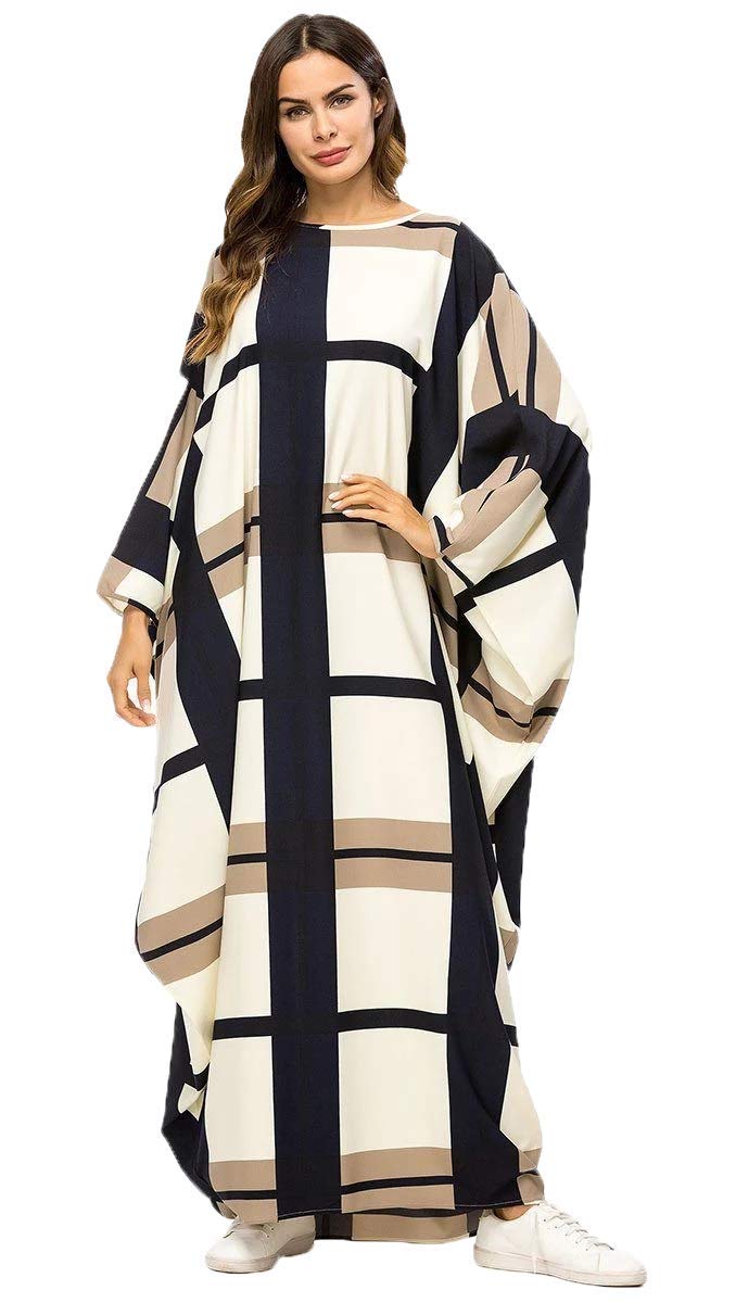 Elegant Oversized Geometric Print Kaftan