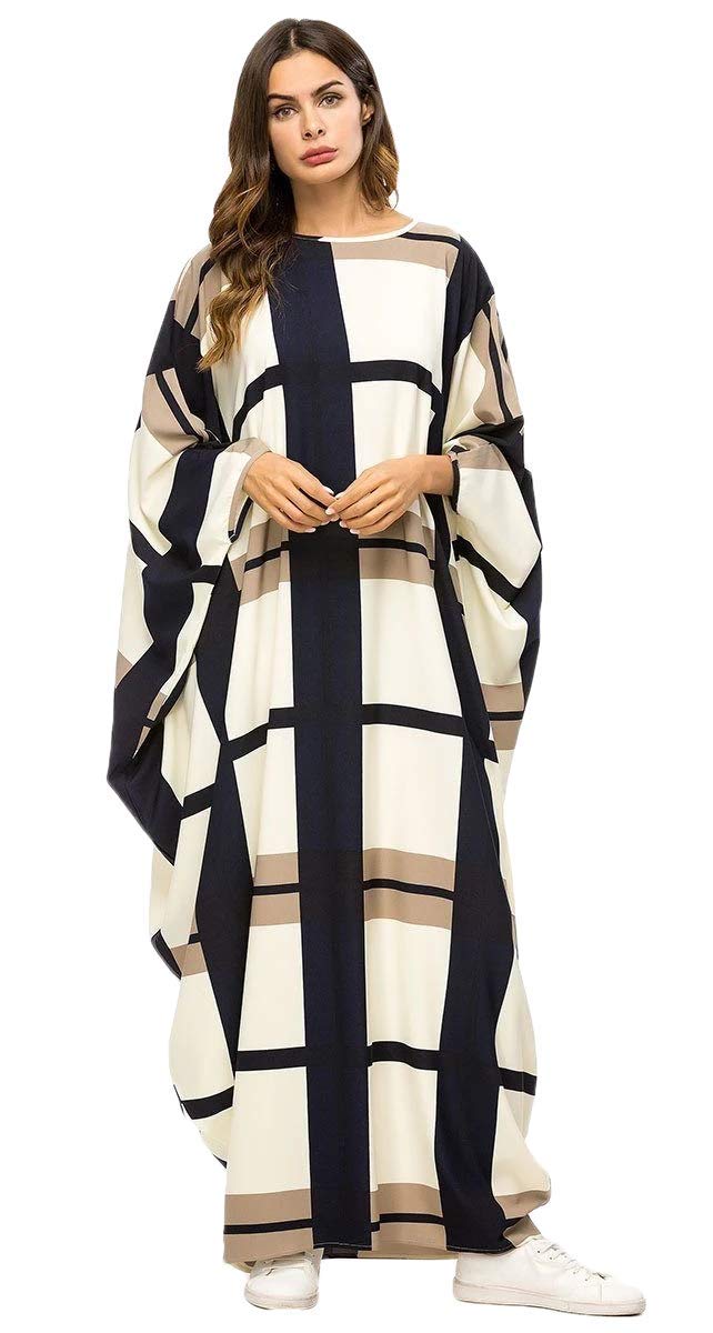 Elegant Oversized Geometric Print Kaftan