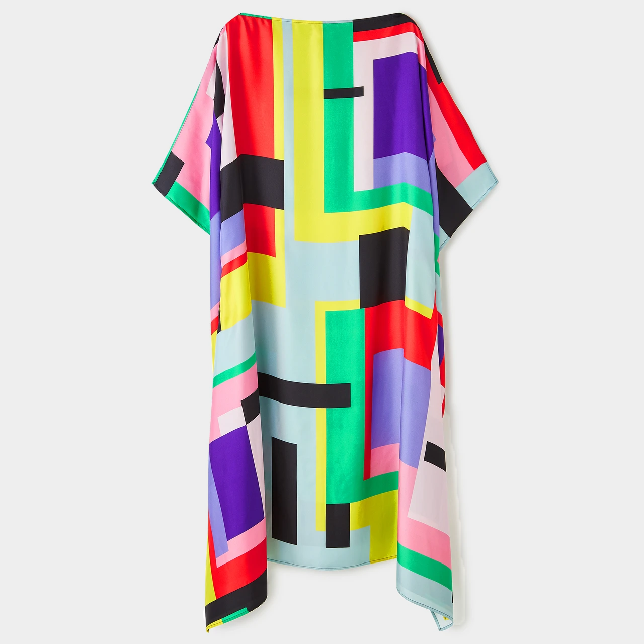 Vibrant Multicolor Abstract Print Kaftan