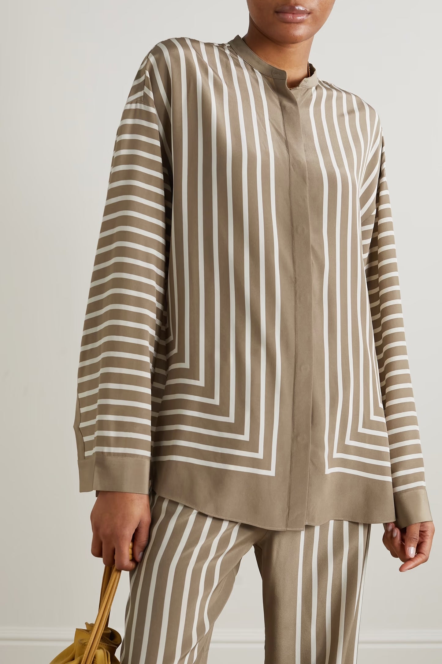 Monochrome Mirage Co-ord Set – Satin Elegance