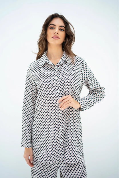 Minimal Muse Geometric Co-ord Set – Classic Black & White