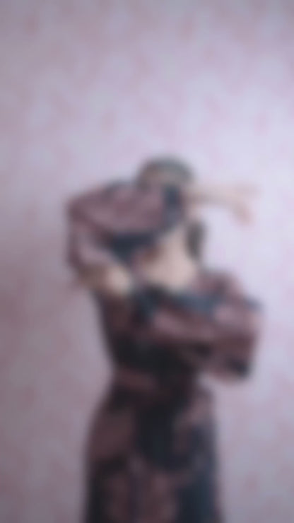 Midnight Muse Wrap Maxi Dress – Baroque Print Elegance