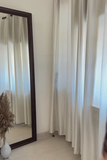 Bronze & Navy Geometric Silk Co-ord Set (Kaftan Top & Wide-Leg Pants)