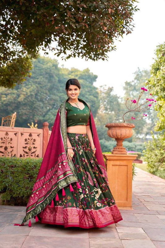 Tussar Silk Minakari Lehenga – Royal Festive Edition