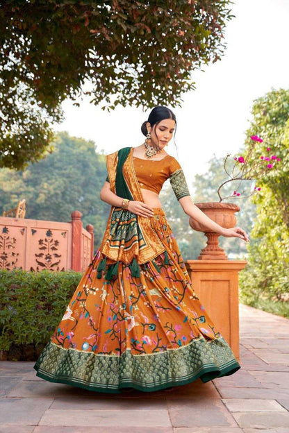 Tussar Silk Minakari Lehenga – Royal Festive Edition
