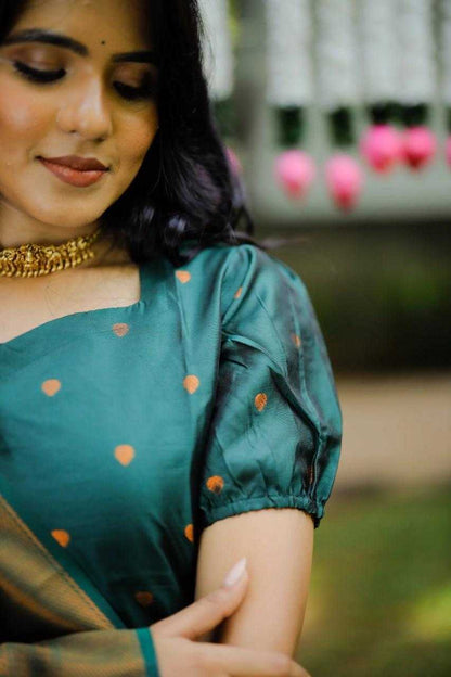 Elegant Jacquard Weaving Suit Set – Cerulean Edition