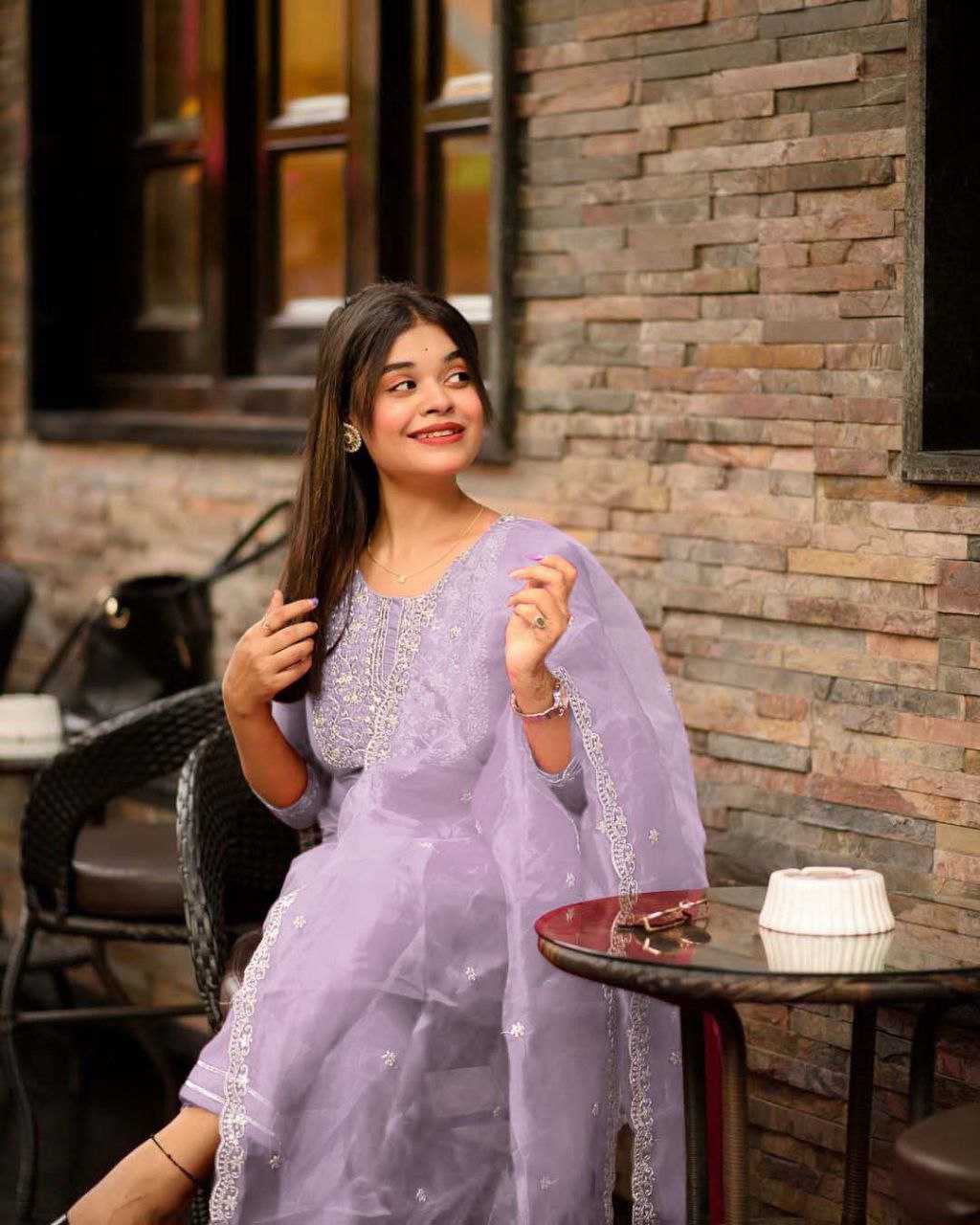 Jalpari Silk Embroidered Suit Set – Royal Ruby Edition