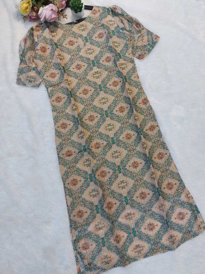 Soft Taby Printed Kurti – Elegant Pastel Edition