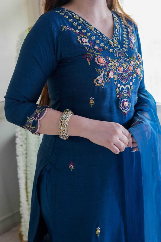 Premium Jacquard Silk Ornet Kurta Set – Woven Elegance & Royal Festive Look